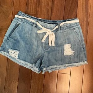Flowy Jean Shorts